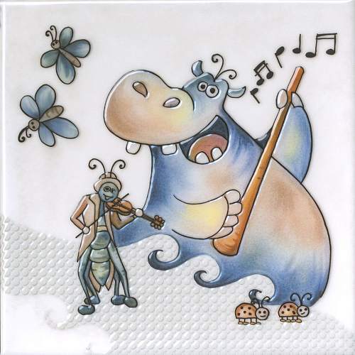 Декор Симфония 1 VT\A480\5232 Глянцевый 20х20