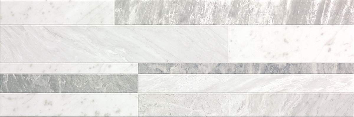 Roma Diamond Deco White Brillante 25x75
