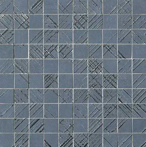 Bloom Metal Blue Silver Mosaico fOY0 30,5x30,5