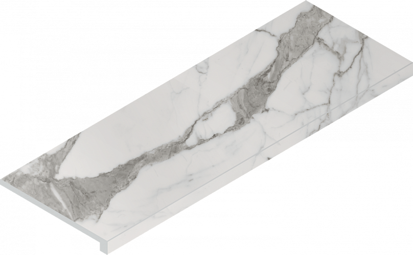 Ступень угловая правая Charme Evo Statuario Scal.80 Ang.Dx 620070001432 33x80