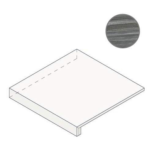 Ступень угловая левая Charme Advance Palissandro Dark Scal.160 Ang.Sx Nat 620070002028 33x160