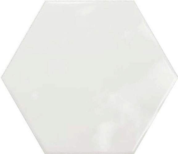 Geometry Hex White Glossy 15x17,3