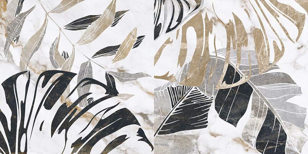 Kanzas Кремовая Ботаника 18-00-37-3636 30х60