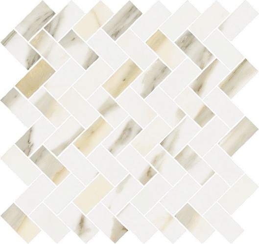 Декор-мозаика Stellaris Calacata Gold Mosaico Cross 620110000212 29,7x31,5