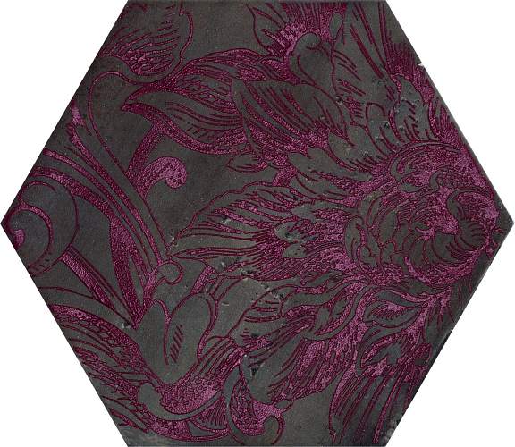 Декор Esagona Fuoridamasco Rosso S/6 24x27,7