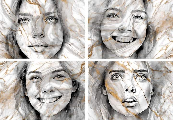 Нейро 7Д тип 2 плитки для стен лица Керамогранит 27,5x40