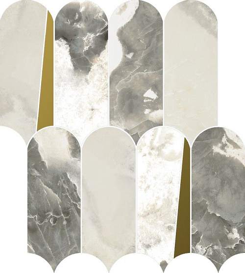 Декор-мозаика Stellaris Dover Light Mosaico Elegant 620110000236 32,5x36,1