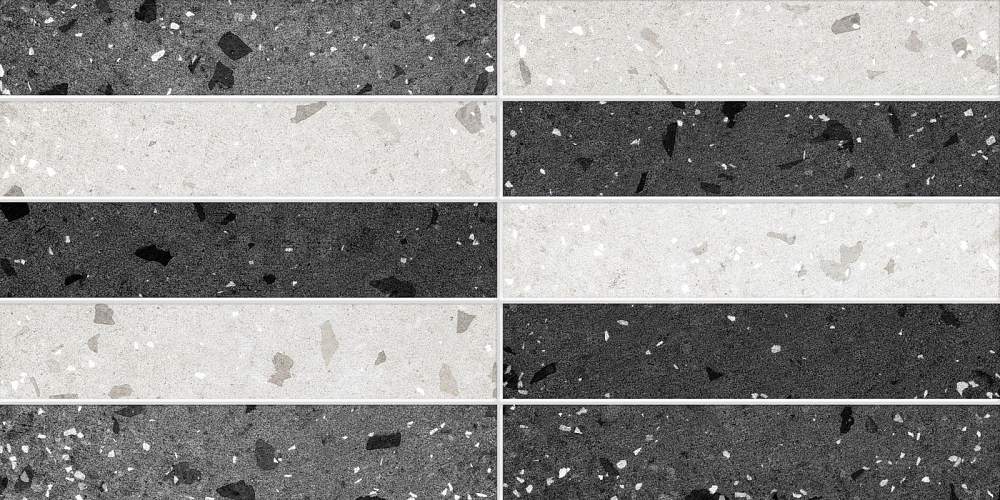 Морена 2Д Декорированная Черно-Белая Микс 30x60