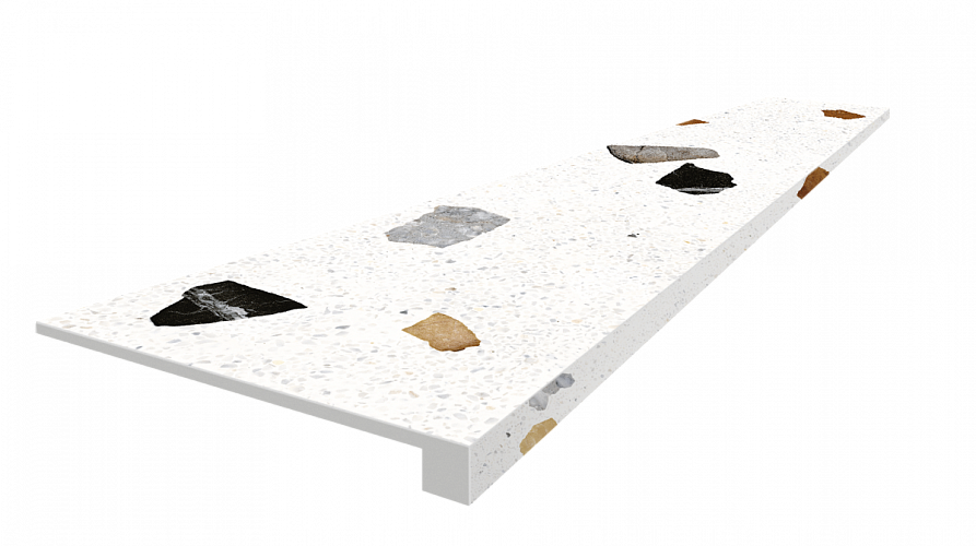 Ступень фронтальная Палладио Уайт / Palladio White Scal.120 Front 33x120