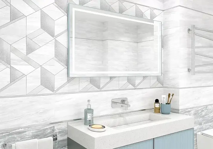 Панно Interni Silver S/2 (из 3-х плиток) SW9INR15 Глянцевая 50x50