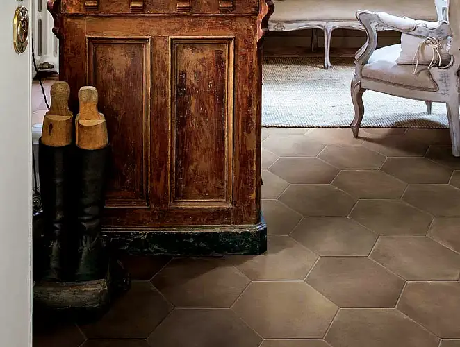 Firenze Heritage Deco Esagono Fiore fOF1 Керамогранит 21,6x25