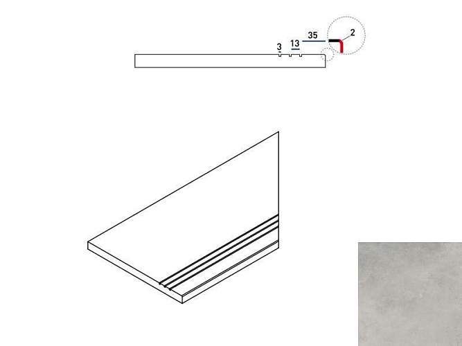Бортик правый Millennium X2 Silver Dx Grip 620090000748 30x60