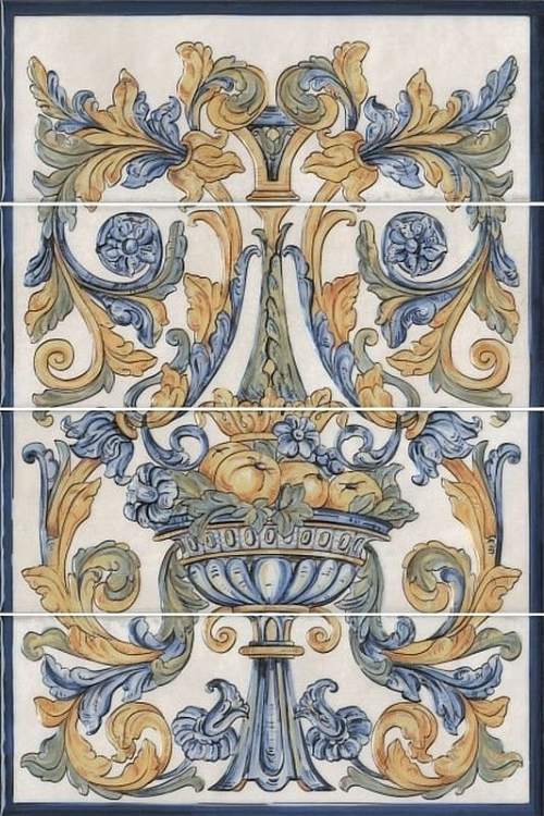 Панно Площадь Испании (из 4-х плиток) HGD\A347\4x\15129 40x60