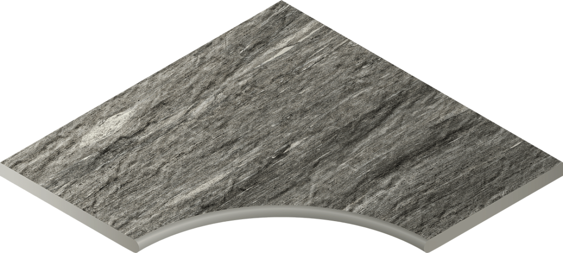 Бортик угловой Skyfall X2 Grigio Svasato Ang.Round30 Nat Закруг 620090000695 60x60