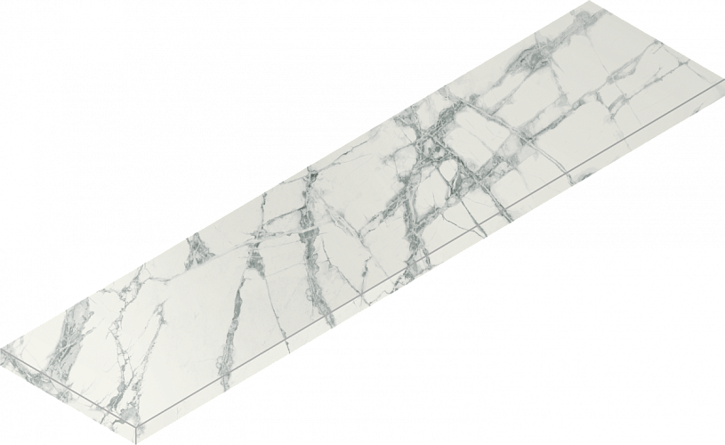 Ступень угловая левая Charme Deluxe Invisible White Scal.120 Ang.Sx Cerato 620070001615 33x120