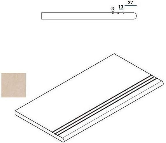 Ступень Materia Magnesio Gradino Round Grip Sx Закругл Левая 620040000066 30x60