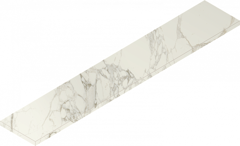 Ступень угловая левая Charme Deluxe Arabescato White Scal.160 Ang.Sx Nat 620070001654 33x160