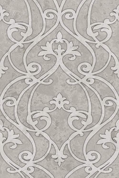 Декор Ферони OS\B260\8348 Серый Матовый 20x30