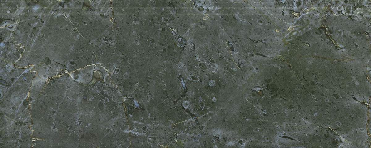 Бордюр Серенада Зелёный Глянцевый Обрезной BDA026R 12x30