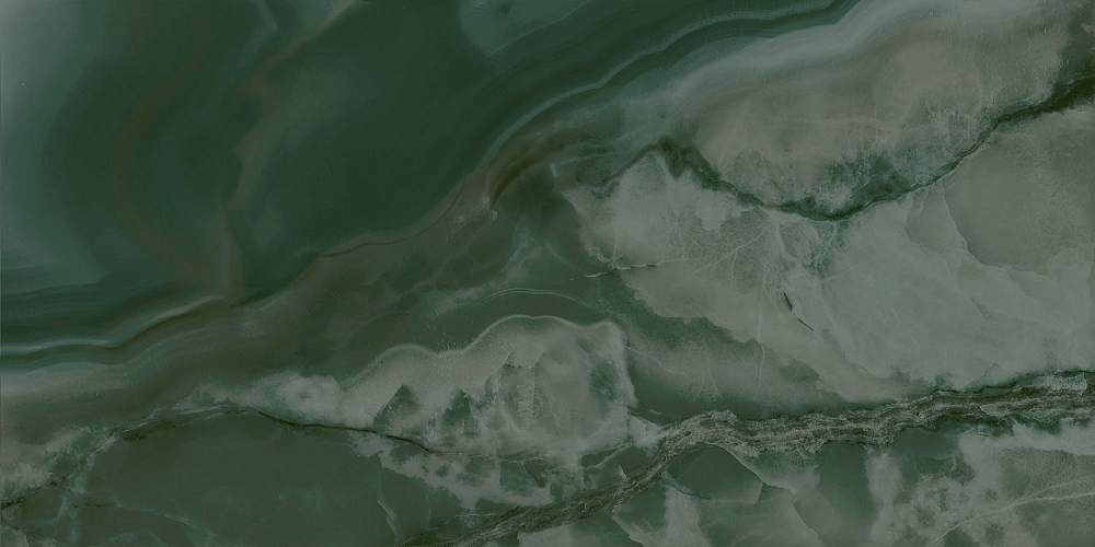 Сеттиньяно Зелёный грань Глянцевый 19077 9,9x20