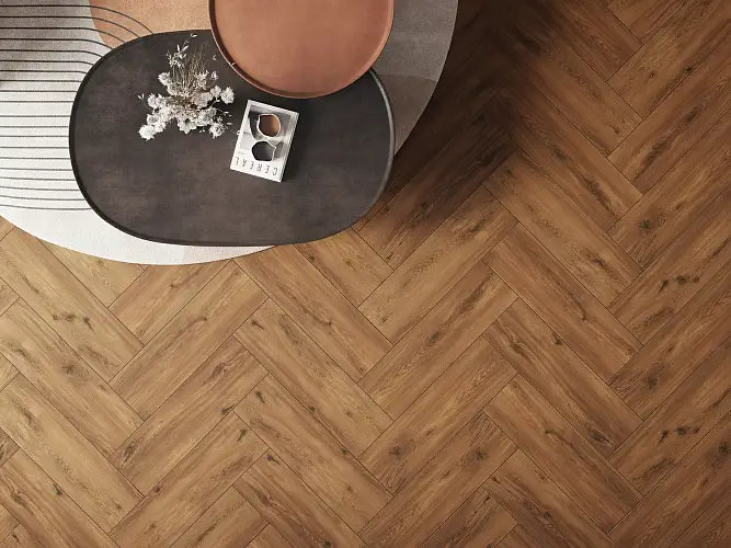 Oakwood Темно-Коричневый A17487 Матовый Керамогранит 18,5x59,8