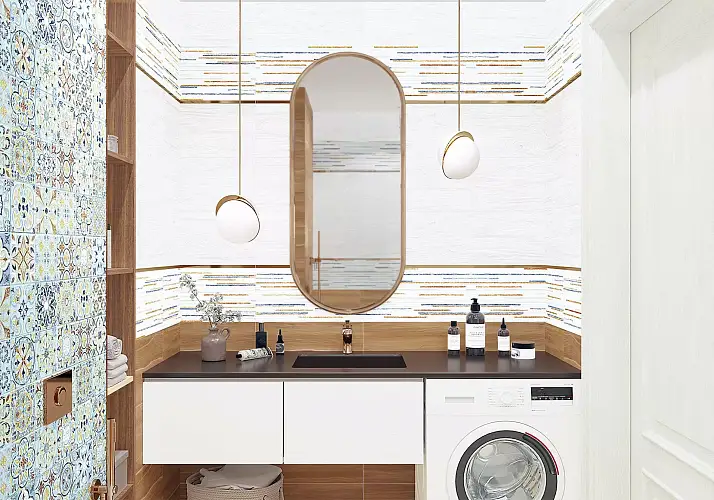 Portland Mix WT9POT55 Матовая Рельефная 24,9x50