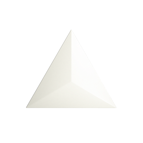 Evoke Traingle Level White Matt 15x17