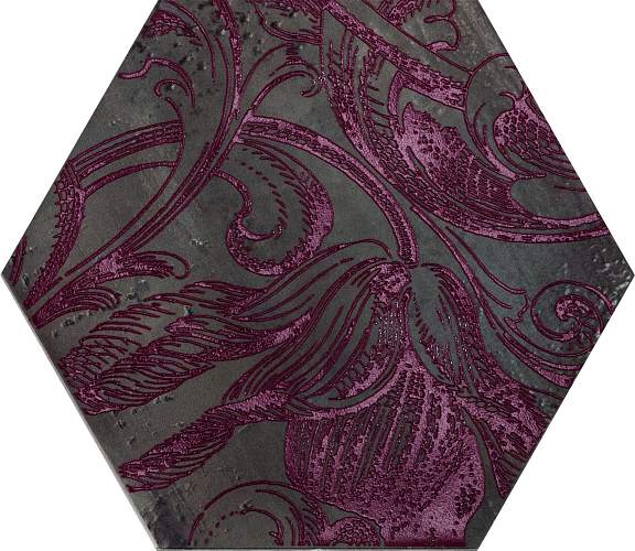 Декор Esagona Fuoridamasco Rosso S/6 24x27,7