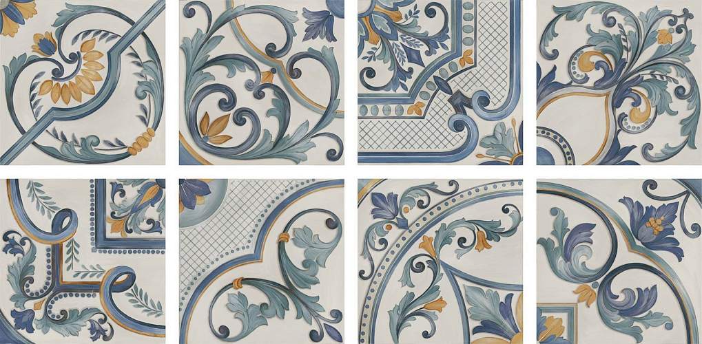 Мирадоро Лаппатированный Обрезной (Микс из 8-и плиток) SG653022R Керамогранит 60х60