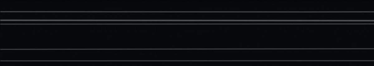 Бордюр Багет Синтра BLF009R Черный Матовый Обрезной 7,3x40