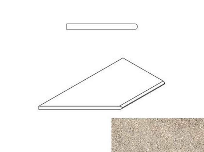 Бортик Everstone Desert Bor. Round Sx Закругл Левый 620090000633 30x60