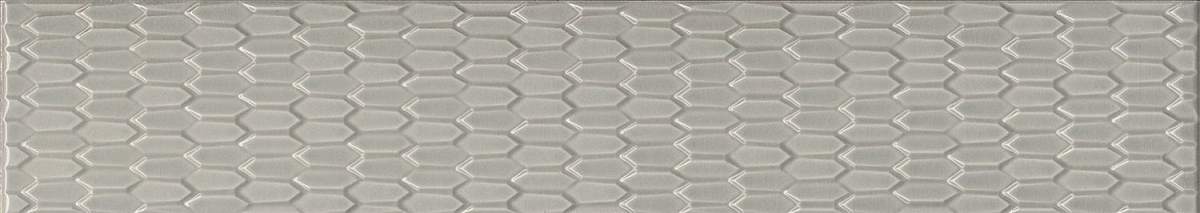 Бордюр Левада LSB002 Серый Светлый Глянцевый 7x40