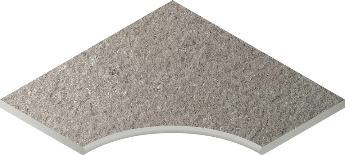 Бортик закруглённый угловой Discover X2 Grey Bordo Svasato Round 620090001026 60x60