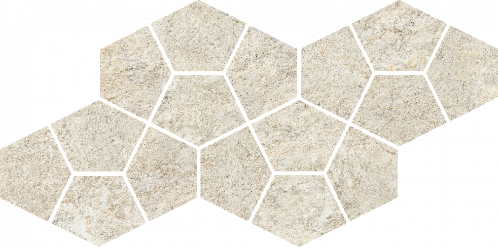 Magma Ice Mosaico Prism Серая Матовая 41.3x20.5
