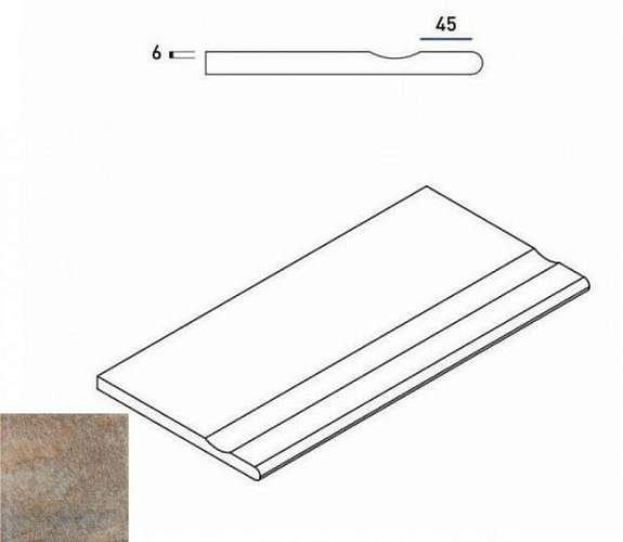 Бортик District Emerald Bor. Svasato Round С выемкой Закругл 620090000260 30x60
