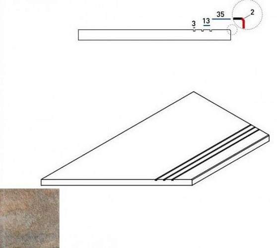 Бортик District Emerald Bor. Grip Sx Левый 620090000271 30x60
