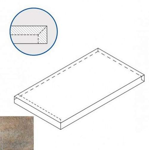 Ступень угловая левая District Emerald X2 Scal. Ang.Sx 620070000714 33x60