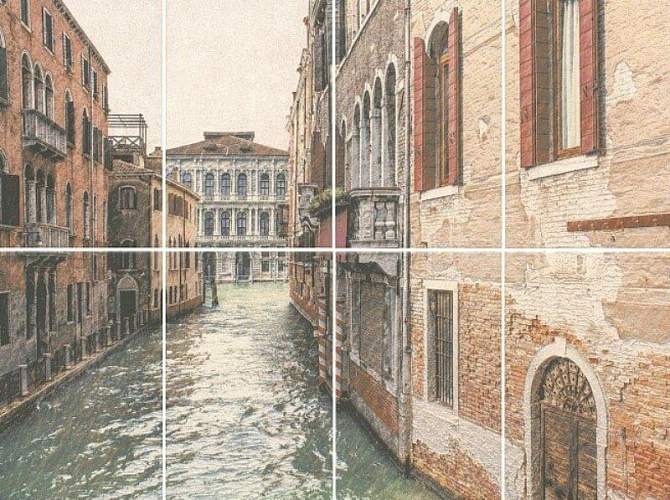 Панно Золотой Пляж Venezia (из 8-и плиток) NT\A190\8x\8262 60х80