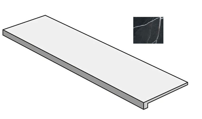 Бордюр Calacatta Black G.One Tor.Sq. CH03GT2 33x120