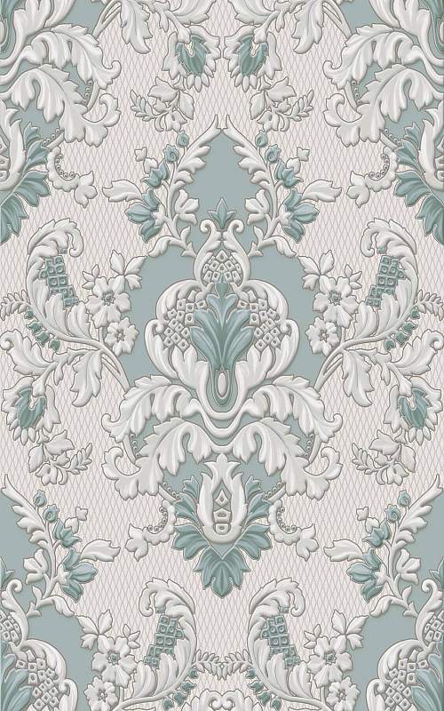 Декор Браганса VT\B253\6000 Голубой Матовый 25х40