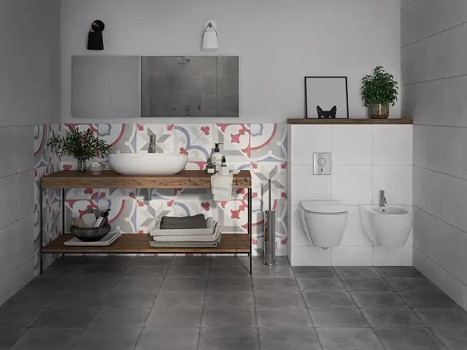 Motley Светло-Серый A17924 Матовый Керамогранит 29,8x29,8