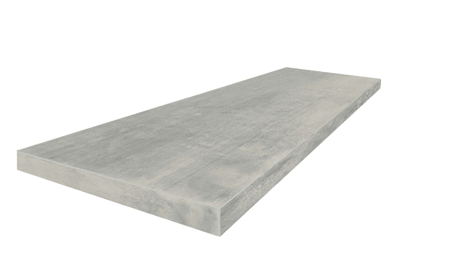 Ступень угловая Турин Грей Левая / Torino Grey 33x90