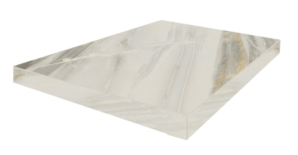 Ступень угловая левая Флоренция Белый / Firenze Bianco Scal.90 Ang.Sx 33x90