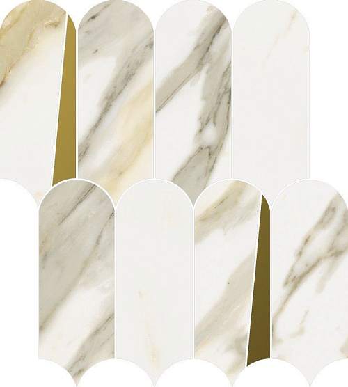 Декор-мозаика Stellaris Calacata Gold Mosaico Elegant 620110000230 32,5x36,1