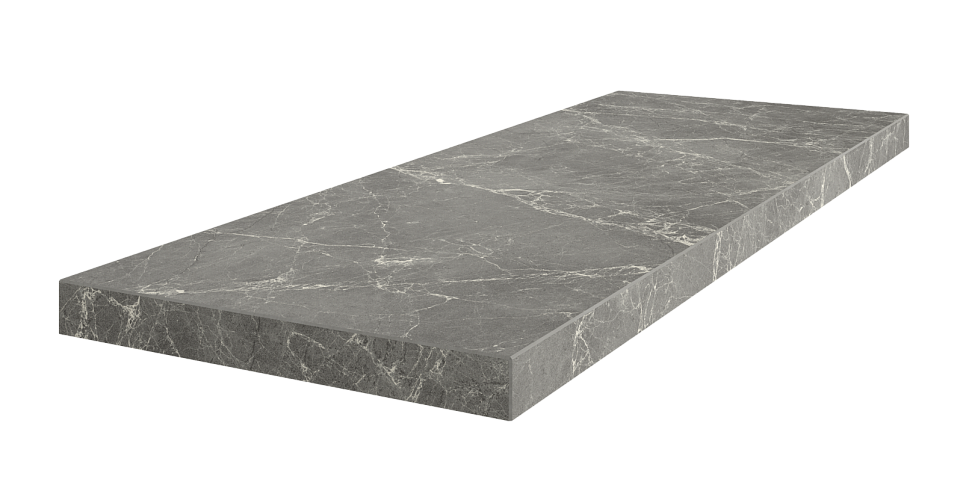 Ступень угловая левая Треви Браун / Trevi Brown Scal.90 Ang.Sx 33x90