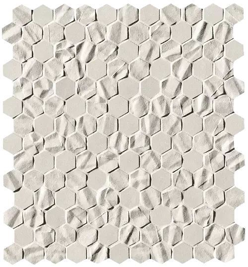 Bloom White Star Esagono Mosaico fOYZ 29,5x32,5