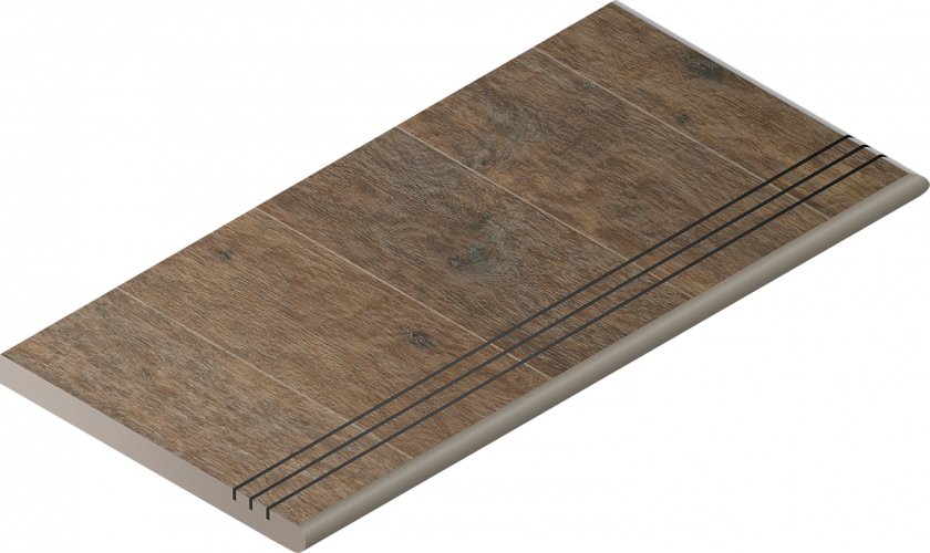 Ступень Natural Life Wood X2 Pepper Gradino Round Grip Dx Закругл Правая 620040000035 30x60