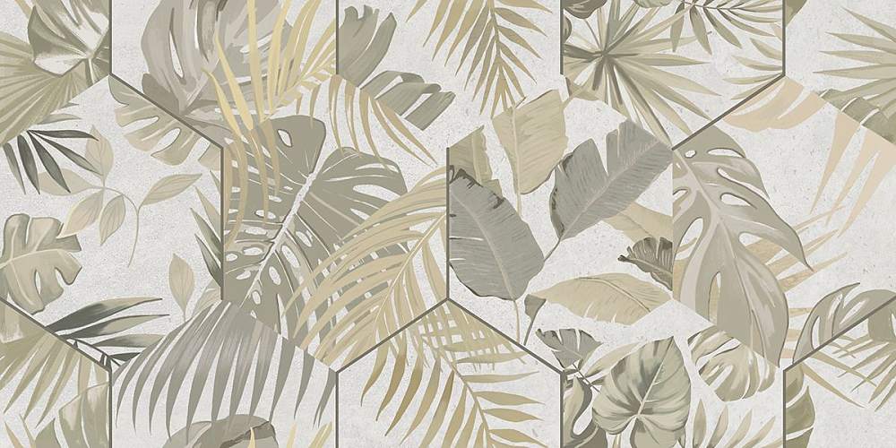 Grunge Grey Geometry 31,5x63