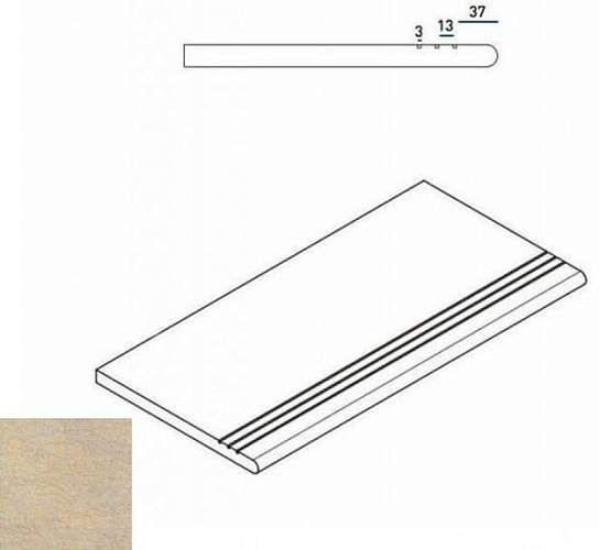 Ступень District Sand Gradino Round Grip Dx Закругл Правая 620040000038 30x60