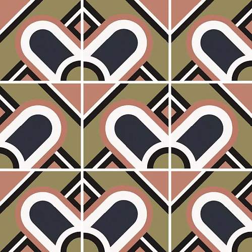 Bauhome Blume Cold Керамогранит 20x20